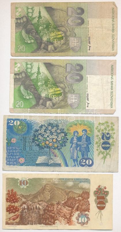8db-os vegyes külföldi bankjegy tétel, közte Csehszlovákia, Románia, Szlovákia T:III,III- 8pcs of mixed foreign banknote lot, in it Czechoslovakia, Romania, Slovakia C:F,VG - Image 2