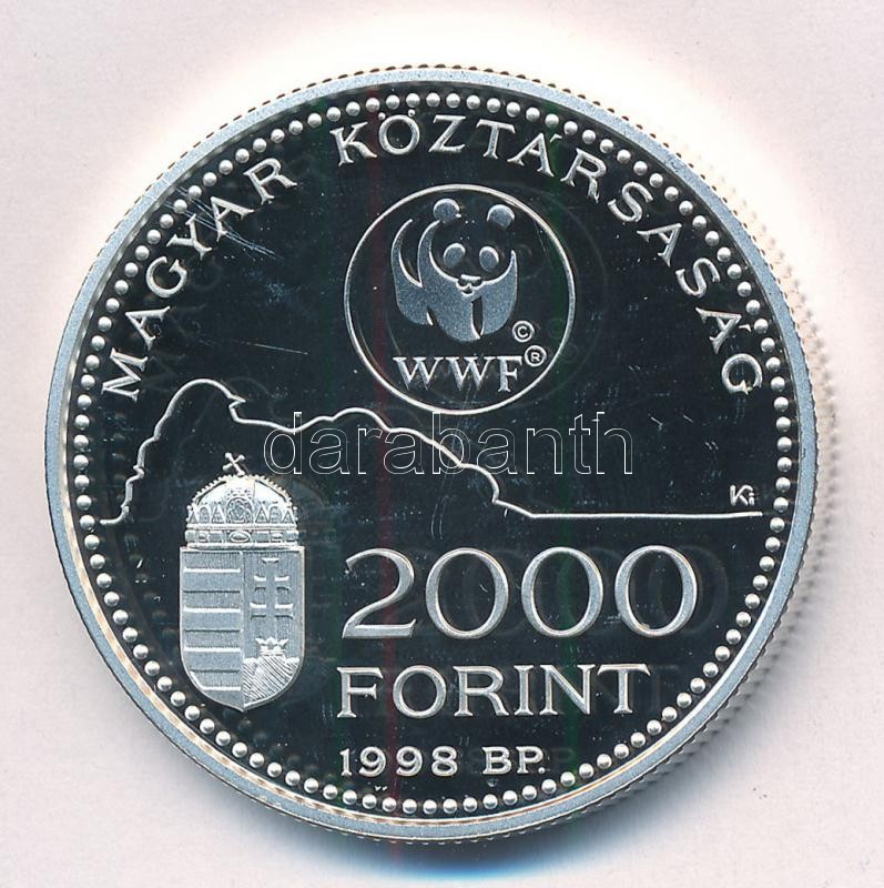 1998. 2000Ft Ag 'WWF - Óvd a természetet' kapszulában T:PP Adamo EM154 - Image 2