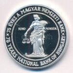 1999. 75Ft Ag '75 éves a Magyar Nemzeti Bank' kapszulában, tanúsítvánnyal T:PP Adamo EM158 - Image 2