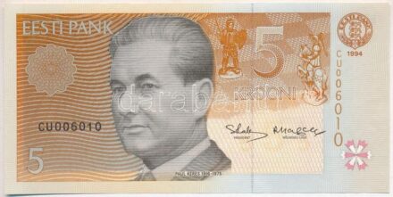 Észtország 1994. 5K T:I Estonia 1994. 5 Krooni C:UNC Krause P#76