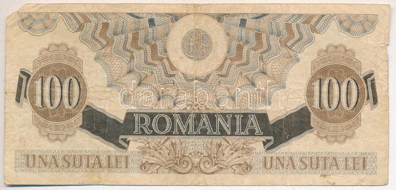 Románia 1947. 100L T:IV Romania 1947. 100 Lei C:G Krause 62 - Image 2