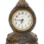 André Bouchard asztali óra, mechanikus szerkezettel, nem működik, m: 18 cm