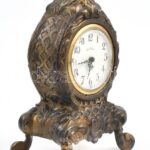 André Bouchard asztali óra, mechanikus szerkezettel, nem működik, m: 18 cm - Image 2