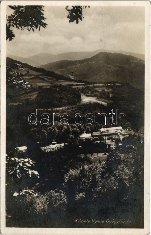 1929 Vihnye, Vihnyefürdő, Kúpele Vyhne; gyógyfürdő / spa (lyuk / pinhole)