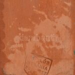 Komlós testvérek Budapest: Favágó fiú. Mázas kerámia jelzett, csorba. m: 25,5 cm - Image 3