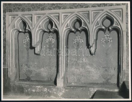 cca 1930 Torna, református templom, 3 db részletfotó, 17,5×23,5 és 23,5×12,5 cm