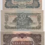 1944. 1P-100P (7xklf) 'A Vöröshadsereg Parancsnoksága' T:III közte szép papír, kis folt - Image 3