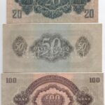 1944. 1P-100P (7xklf) 'A Vöröshadsereg Parancsnoksága' T:III közte szép papír, kis folt - Image 4