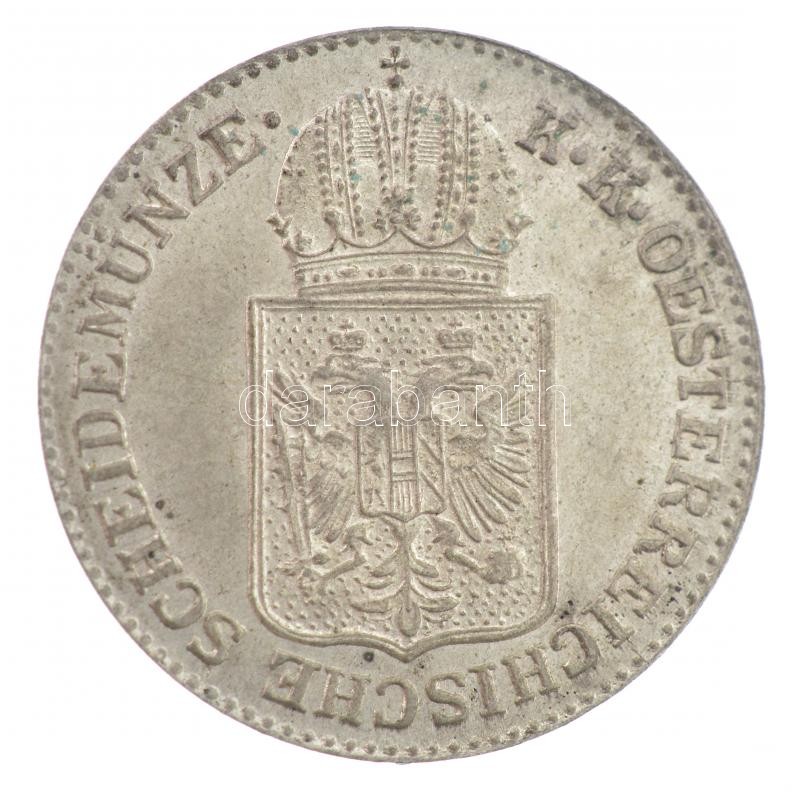 Ausztria 1849A 6kr Ag T:1- kis anyaghiba Austria 1849A 6 Kreuzer Ag C:AU small metal error Krause KM#2200 - Image 2