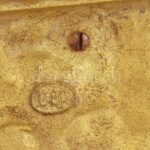 DEP jelzéssel: Vadász a lovon. Öntött, patinázott bronz, 3 db részből áll. m: 19 cm - Image 3