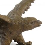 Jelzés nélkül: Turul. Öntött, patinázott bronz, m: 19 cm, d: 39 cm - Image 4