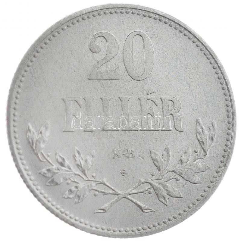 1918KB 20f Fe 'rozettás Artex utánveret' T:1- Adamo K4.1
