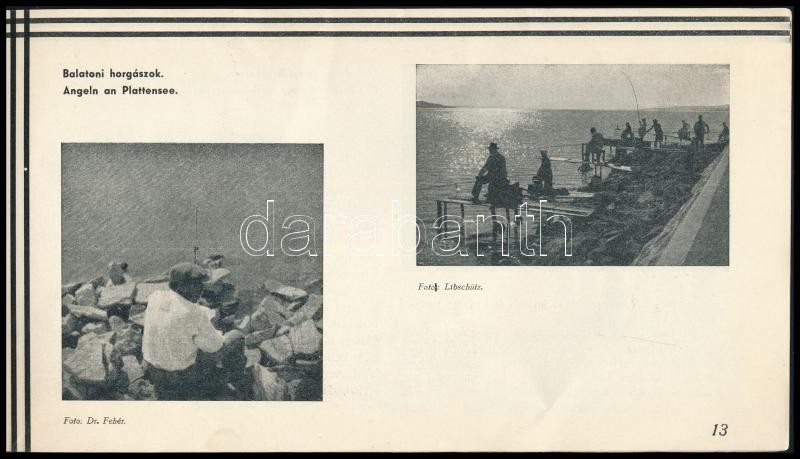 cca 1930 Balatonboglár, képekkel illusztrált utazási prospektus, 19p - Image 3