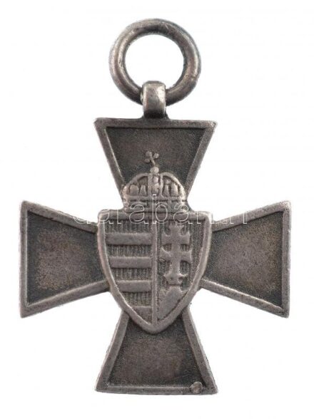 1940. 'Nemzetvédelmi Kereszt / A Hazáért' kitüntetés frakklánc miniatűrje T:1-,2