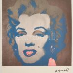 Andy Warhol (1928-1987): Marylin Monroe. Ofszet itográfia, papír. Számozott 36/100, jelzett a nyomaton. Georges Israel editeur szárazpecséttel is jelzett, hozzá tanúsítvány. Offset lithography with attest. 56,3x38,3 cm