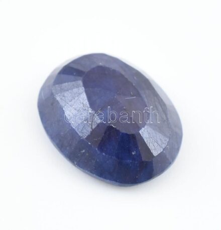 Zafír, ovális csiszolású, természetes, 9 ct