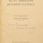 Dr. Gallina Frigyes: Tíz év története Budapest Életében. Bp., 1930, Bp. Székesfőváros Közönsége. Kiadói egészbőr kötés, kopottas állapotban. - Image 2
