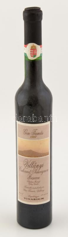 1994 Gere Tamás Villányi Cabernet Sauvignon Reserve szakszerűen tárolt bontatlan palack vörösbor, 13%,, 0,5l.