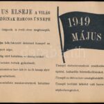 1949. május 1. A magyar dolgozó nép nemzeti ünnepe prospektus - Image 2