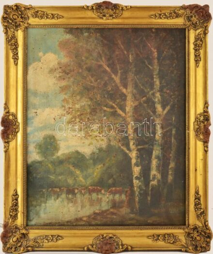 Seres jelzéssel: Táj. Olaj, vászon. Jelzett. javított . keretben.80x60 cm.