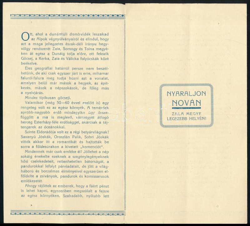 cca 1900 Nova, zalai nyaralóhely ismertetése - Image 2