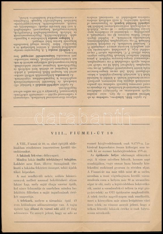 Budapest VIII. Fiumei út 10. öröklakásos társasház ismertetője