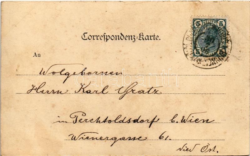 1906 Porící, Poric b. Budweis (Borsov nad Vltavou); general view, railway bridge - Image 2