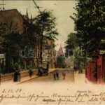 1903 Berlin, Steglitz, Albrecht Strasse, Apotheke / street view, pharmacy (EK)