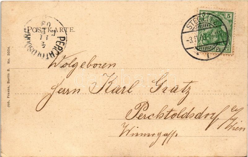 1903 Berlin, Steglitz, Albrecht Strasse, Apotheke / street view, pharmacy (EK) - Image 2