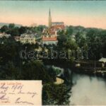 1904 Bad Elster, mit Luisa-See / lake, rowing boats (EK)