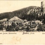 Baden bei Wien, Etablissement Sacher, Helenenthal, Ruine Rauhenstein / restaurant, spa, castle ruins (fl)