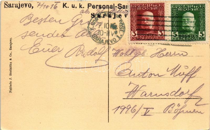 1916 Ilidza, Ilidze bei Sarajevo; restaurant, park (EK) - Image 2