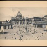 cca 1910 Ricordo di Roma, album 36 db különféle városképpel, sérült papírkötésben, 15x20 cm - Image 3