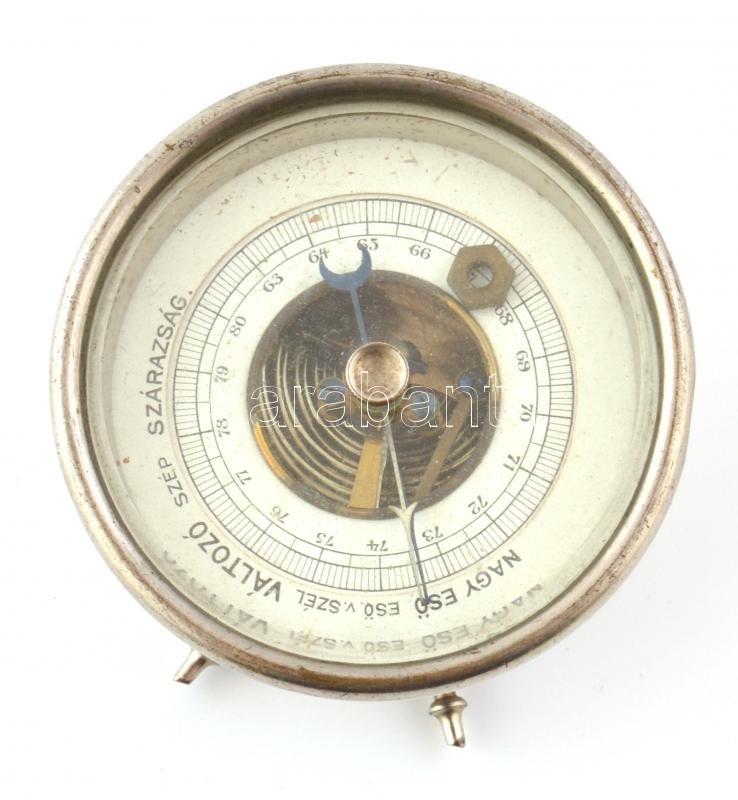 Mini barométer, nem kipróbált d: 6 cm