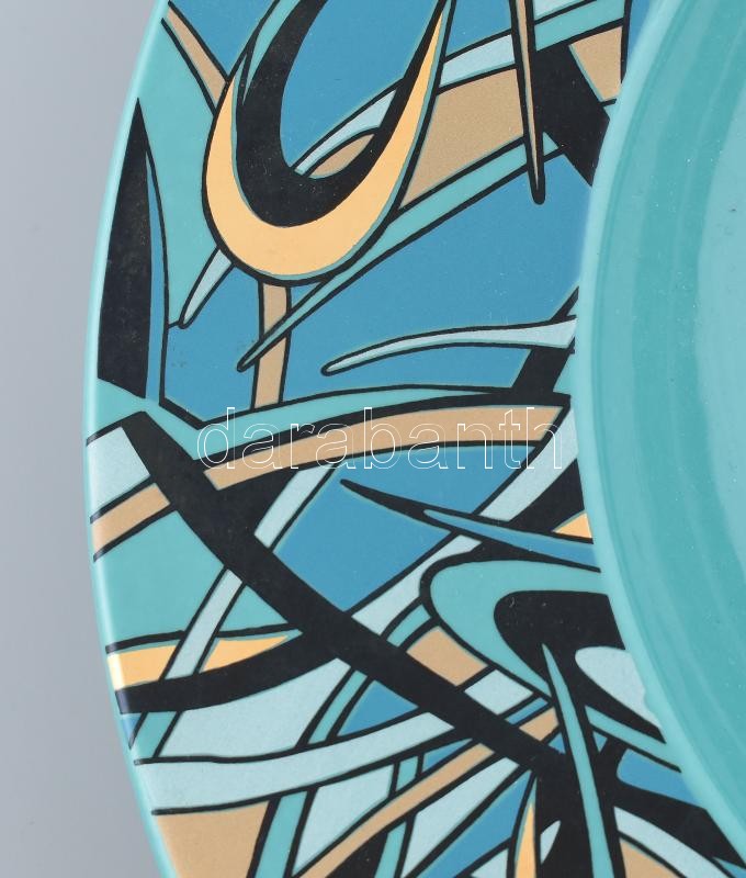 Német design kerámia tál, jelzett, hibátlan, d: 36 cm - Image 3