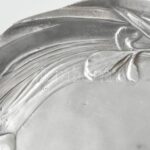 Szecessziós ón tál, jelzett, hibátlan, 23x18 cm - Image 3