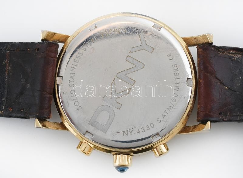 DKNY quartz karóra, stopper funkcióval, működik, d: 37 mm - Image 3