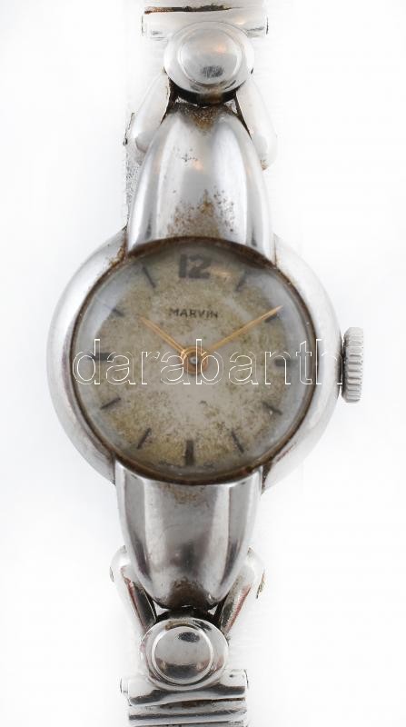 Marvin női mechanikus, karóra, fém szíjjal, működik, d: 20 mm