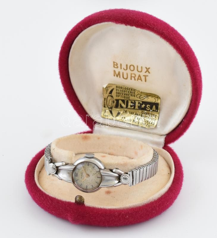 Marvin női mechanikus, karóra, fém szíjjal, működik, d: 20 mm - Image 2