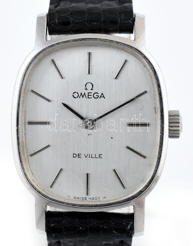 Omega de Ville, női karóra, mechanikus szerkezettel, apró karc nyomokkal, működik, d: 20 mm