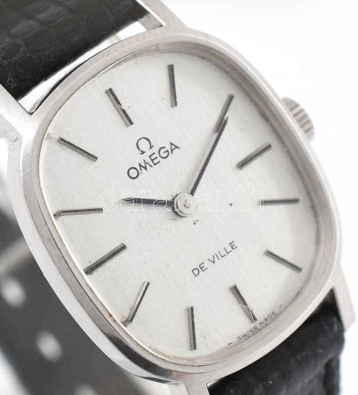 Omega de Ville, női karóra, mechanikus szerkezettel, apró karc nyomokkal, működik, d: 20 mm - Image 2
