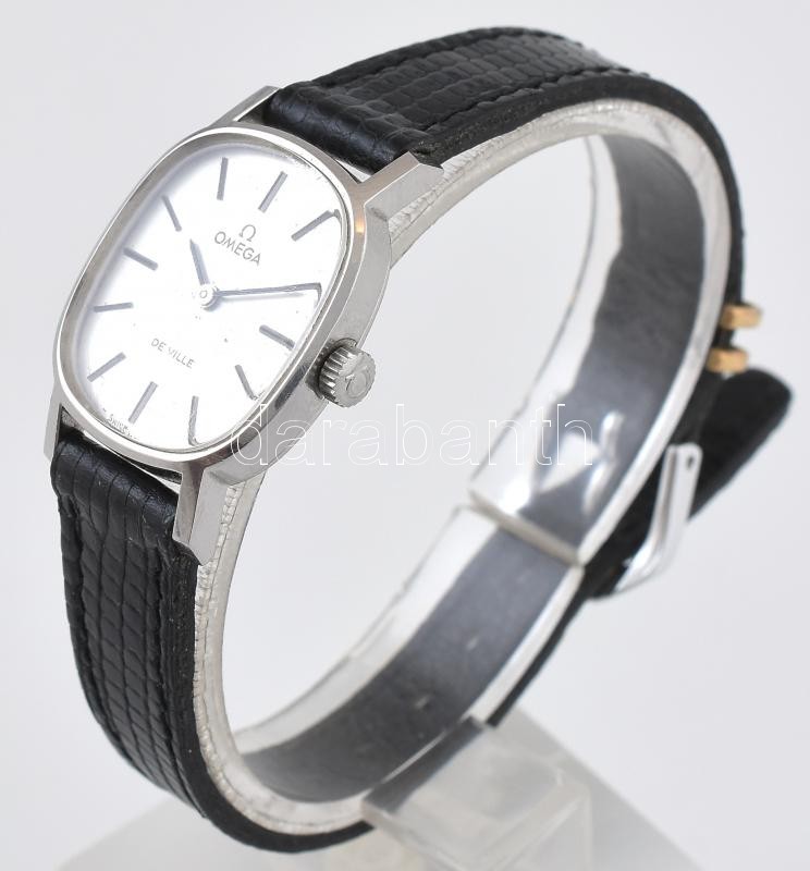 Omega de Ville, női karóra, mechanikus szerkezettel, apró karc nyomokkal, működik, d: 20 mm - Image 3