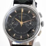 Sekonda stopperes karóra, mechanikus szerkezettel, működik, apró karcokkal, plexi sérült d: 35 mm