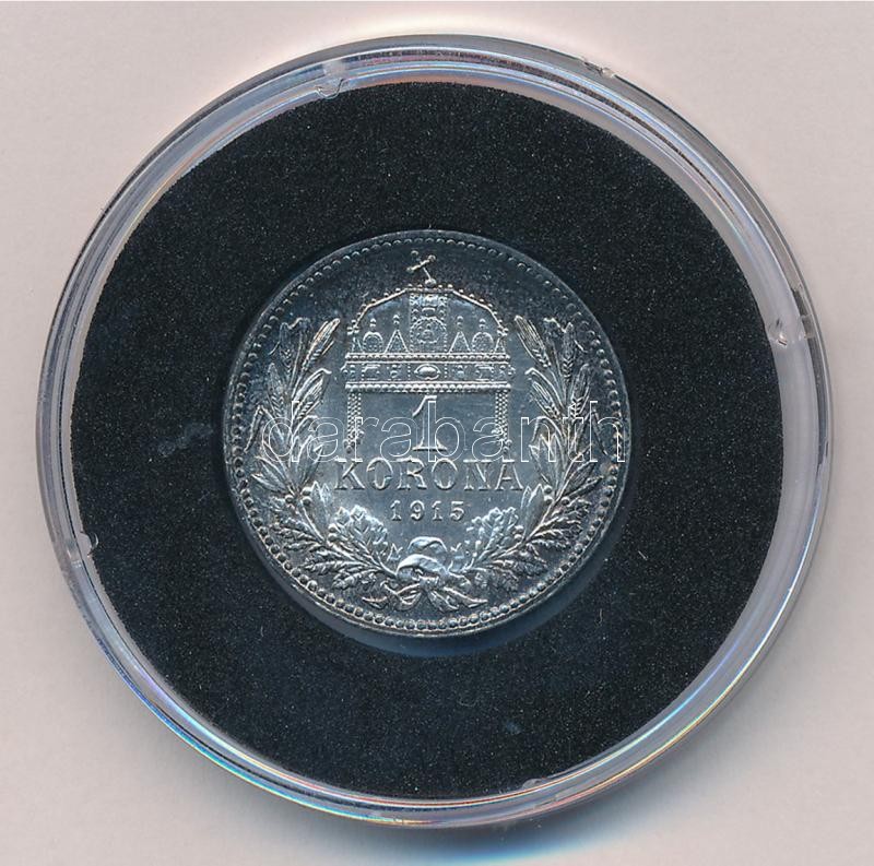 1915KB 1K Ag 'Ferenc József' tanúsítvánnyal T:1-,2 patina Adamo K5.1 - Image 2