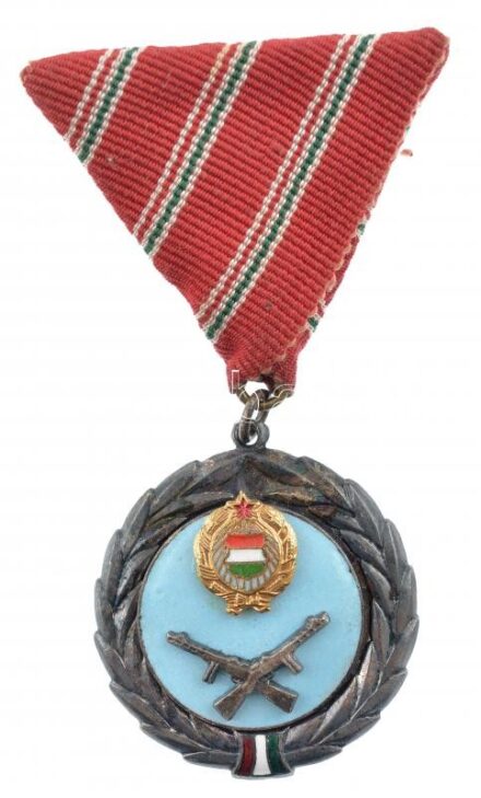 1957. 'Szolgálati Érdemérem' zománcozott kitüntetés mellszalagon T:1- NMK 618.