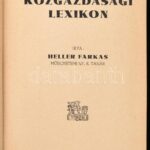 Heller Farkas: Közgazdasági Lexikon. Bp., 1937, Grill Károly, 499 p. Kiadói egészvászon kötés. papírborítóval - Image 2