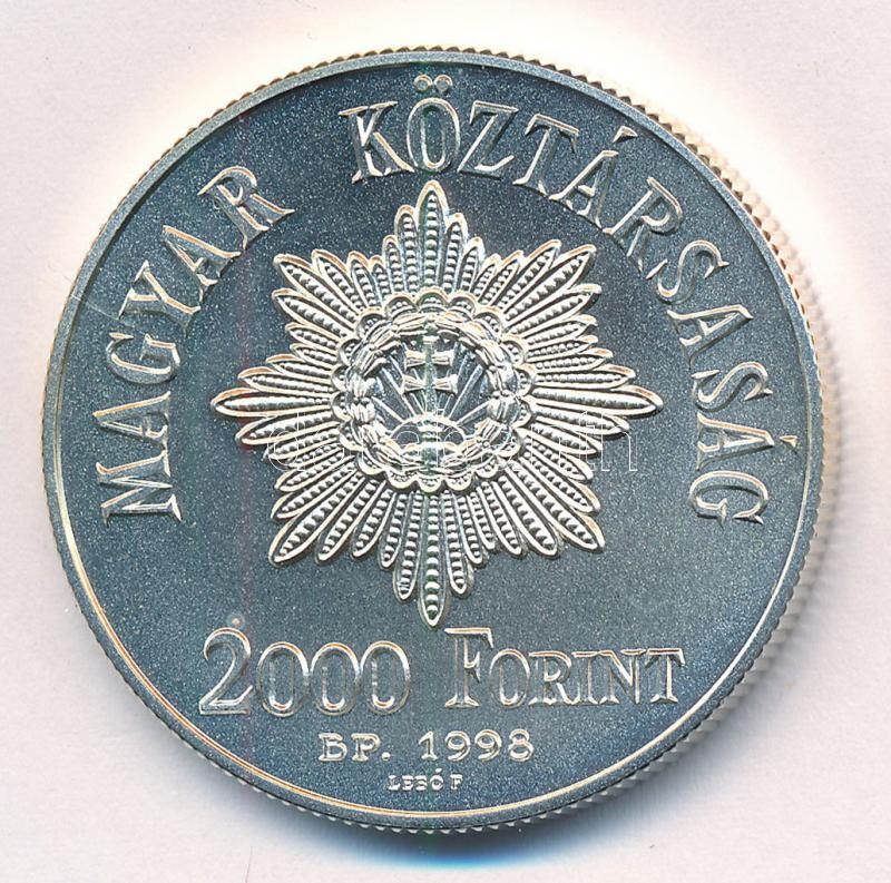 1998. 2000Ft Ag '1848-49. forradalom és szabadságharc 150. évfordulója' kapszulában, tanúsítvánnyal T:BU Adamo EM151 - Image 2