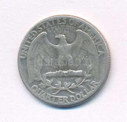 Amerikai Egyesült Államok 1948. 25c Ag T:3 USA 1948. 25 Cents Ag C:F Krause KM#164