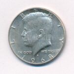 Amerikai Egyesült Államok 1968D 1/2$ Ag 'Kennedy' T:1- USA 1968D 1/2 Dollar Ag 'Kennedy' C:AU Krause KM#202a