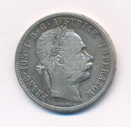 Ausztria 1879. 1Fl Ag 'Ferenc József' T:2- ph. Austria 1879. 1 Florin Ag 'Franz Joseph' C:VF edge error Krause KM#2222